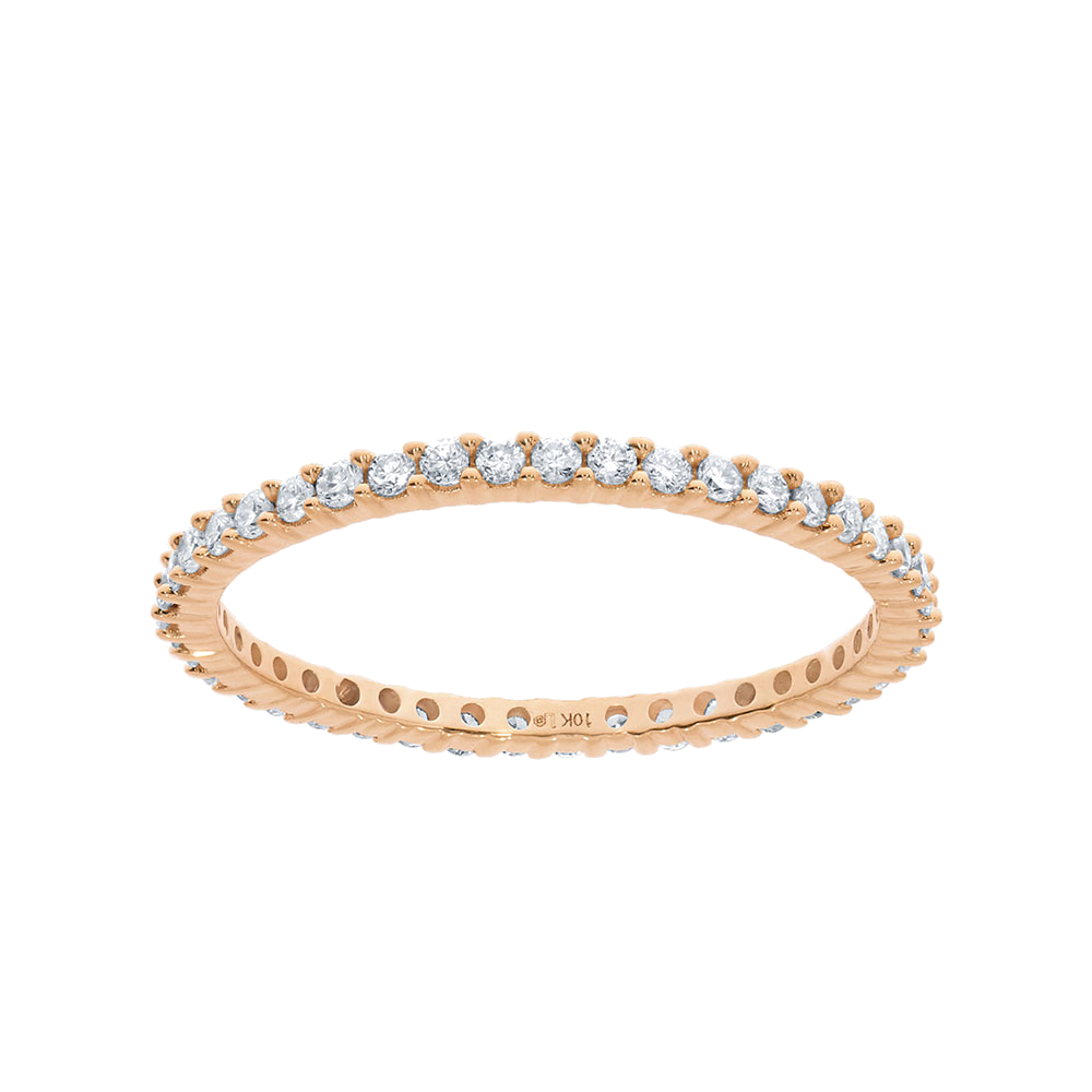 La Joya Aruba Full Coverage Lab Grown Diamond Eternity Ring | Rose Gold 1/3-1 CT. TW.
