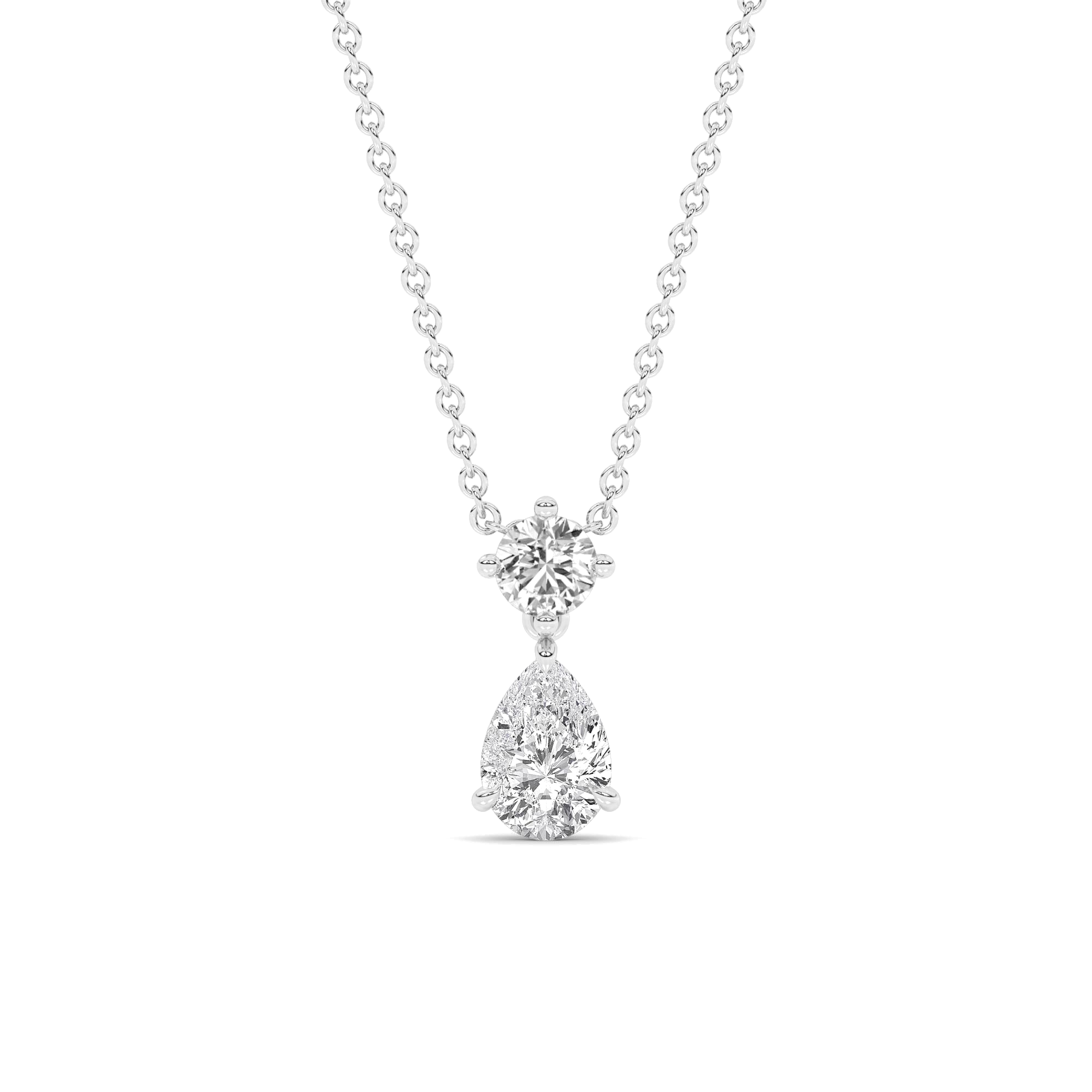 La Joya The Dewdrop Lab Diamond Necklace | White Gold 2- 4 CT. TW.